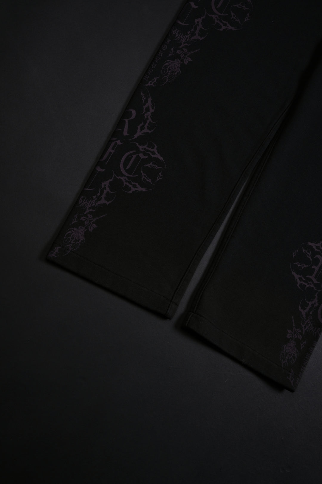 Roses In The Bloom Wide Leg Pants in Black