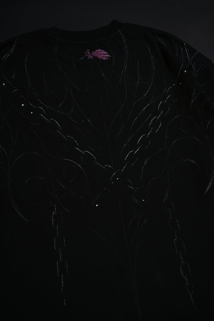 Void Smile American Classic Oversized Tee in Black