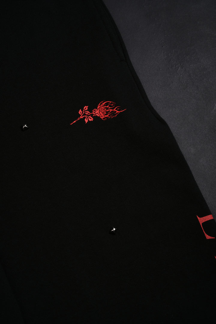 Snow Shadows Lounger Sweat Pants in Black