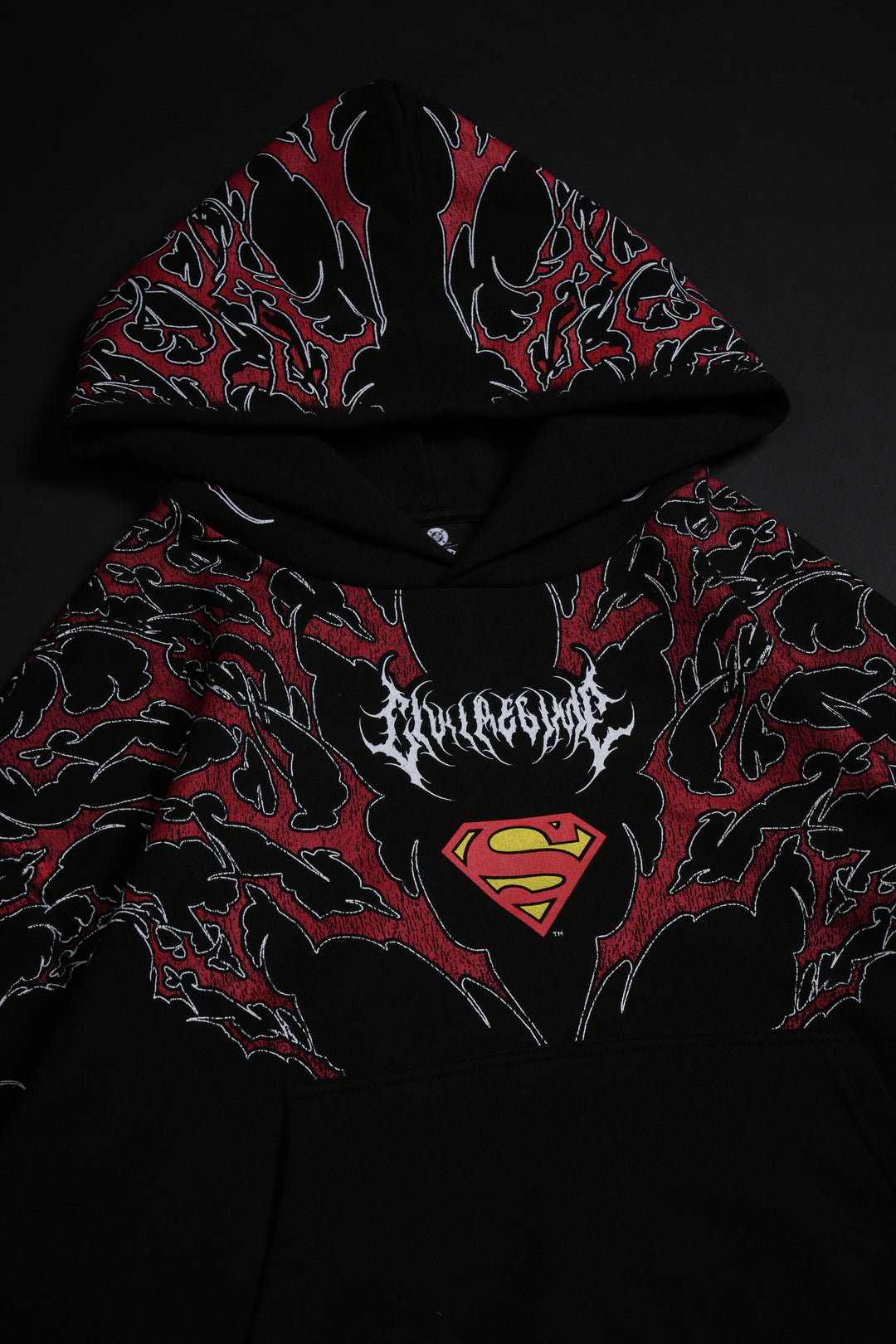 Red Death Forever Hoodie in Black