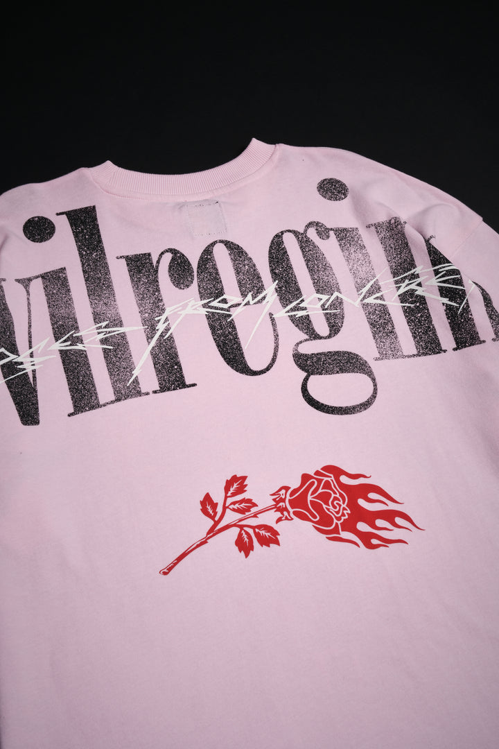 It American Classic Oversized Tee in Baby Pink