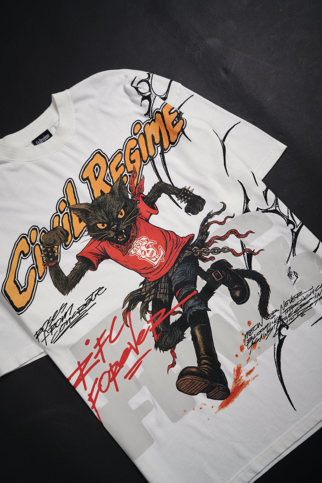 Civil Jerks American Classic Oversized Tee in Butter