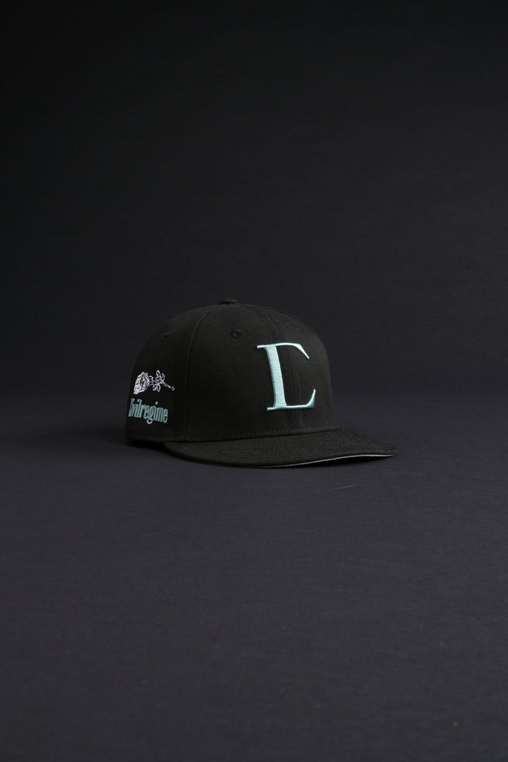 Big C RFC "New Era" Fitted Hat in Black/Pale Blue