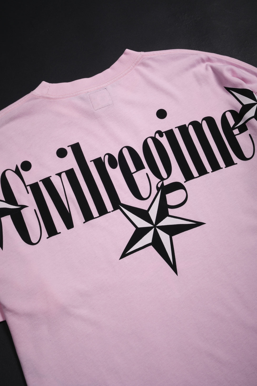 Fracture American Classic Oversized Tee in Baby Pink