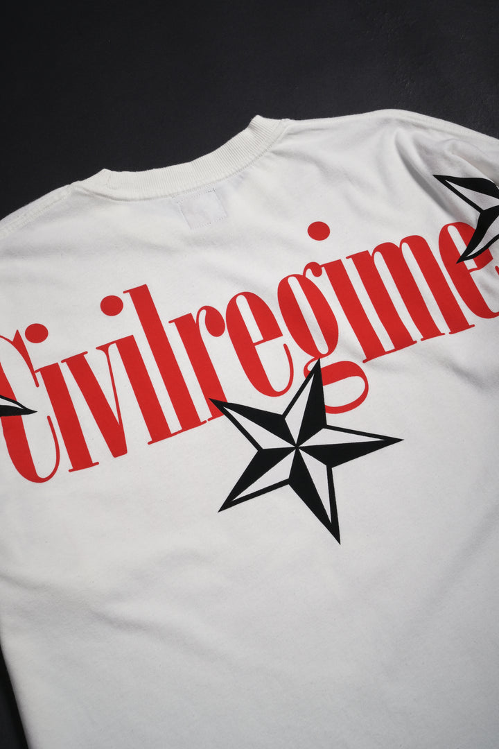 Signal Flare American Classic Oversized Tee in Butter