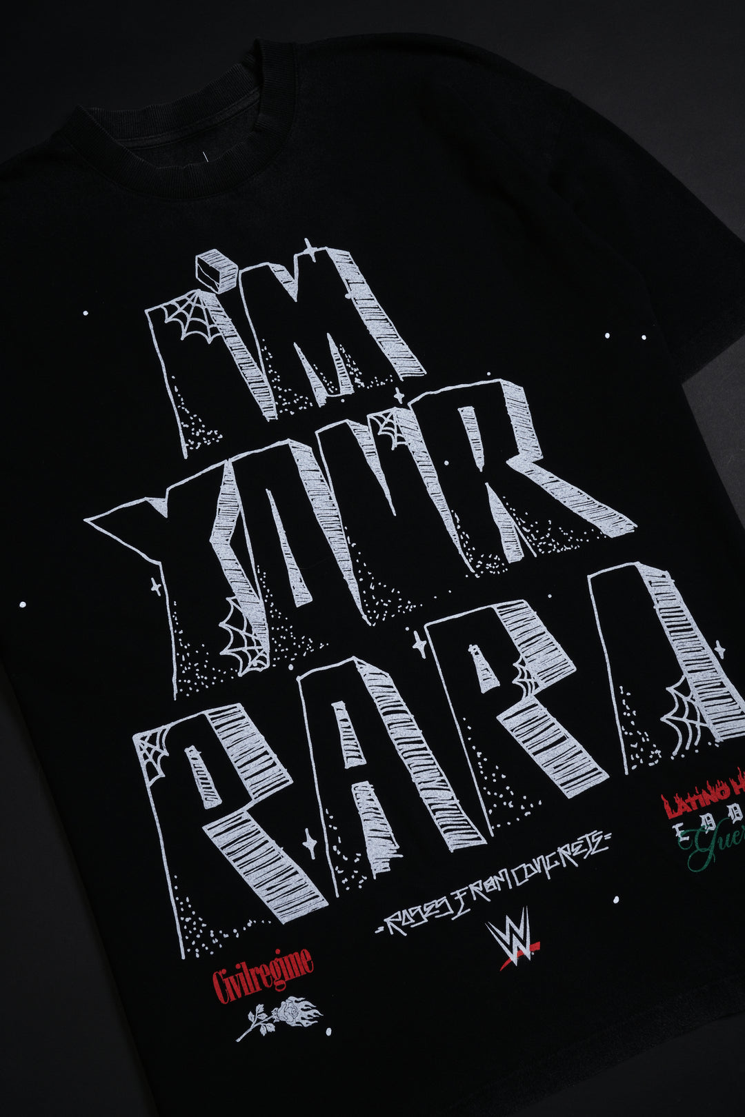 I'm Your Papi American Classic Oversized Tee in Vintage Black