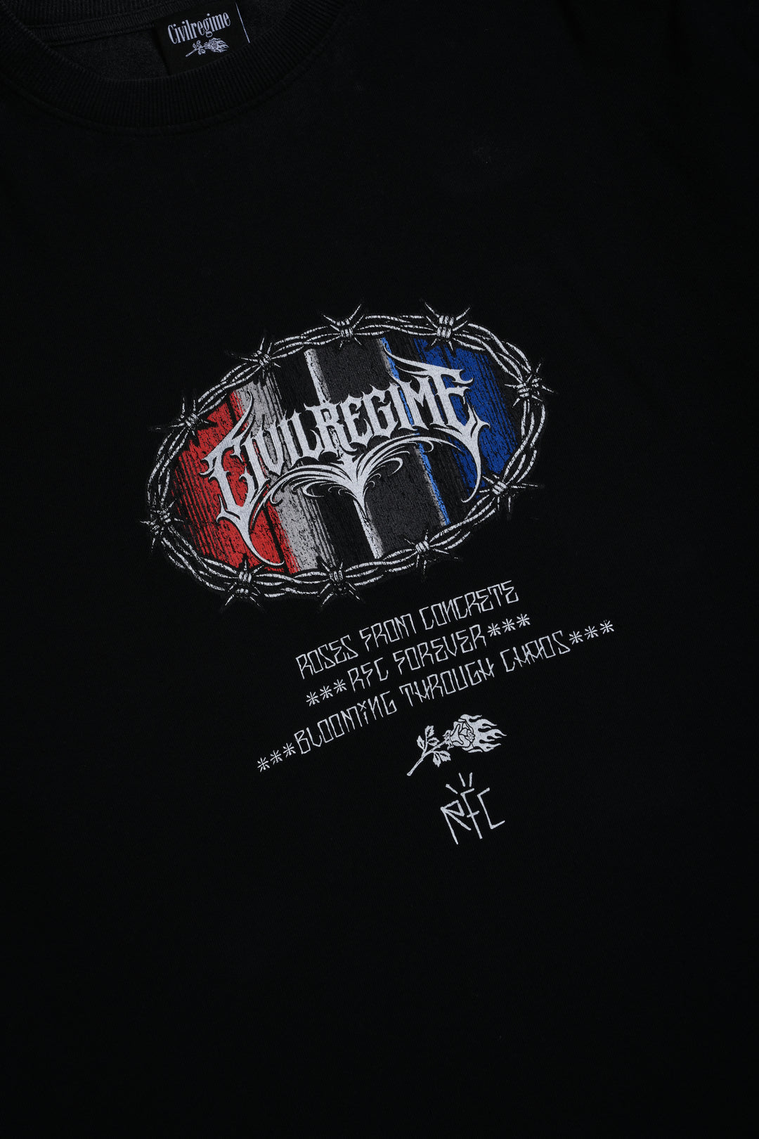 RFC Puerto Rico American Classic Oversized Tee in Vintage Black