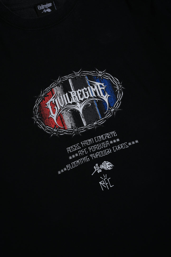 RFC Puerto Rico American Classic Oversized Tee in Vintage Black