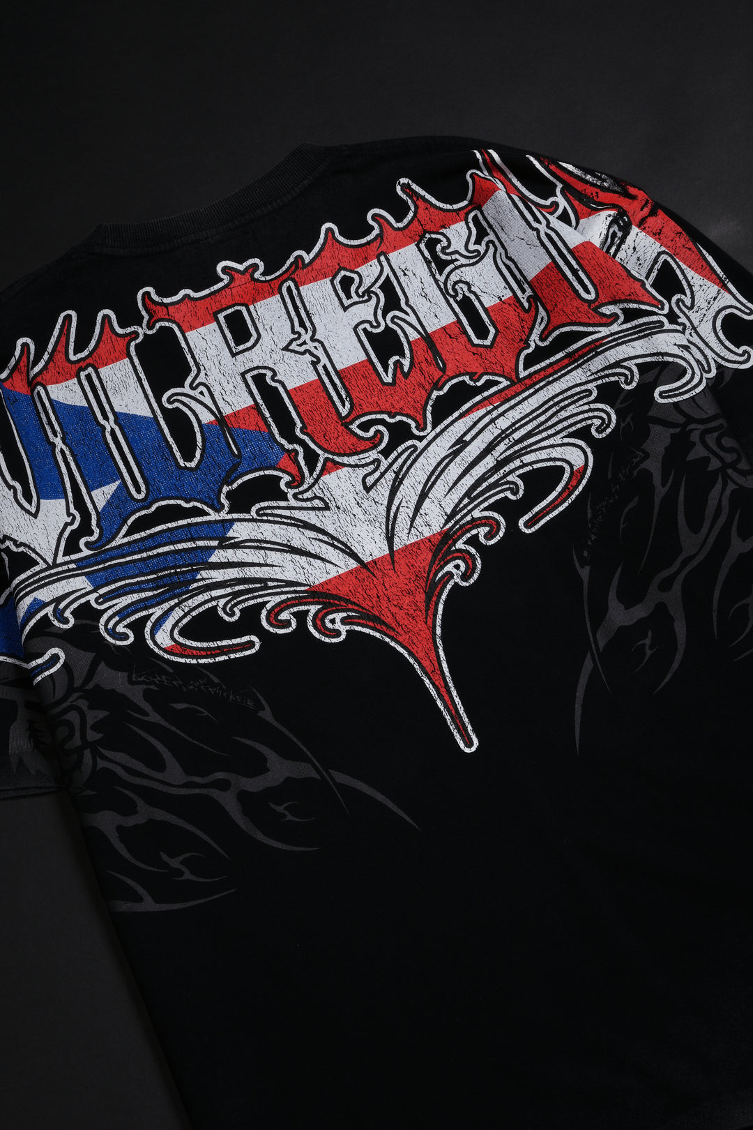 RFC Puerto Rico American Classic Oversized Tee in Vintage Black