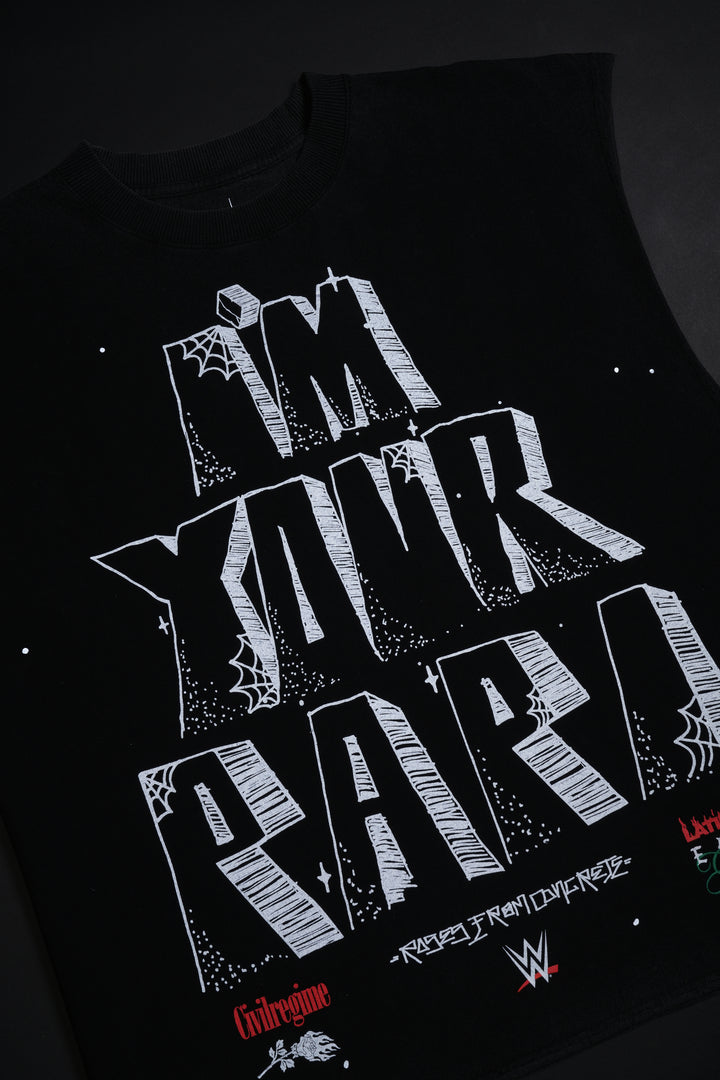 Im Your Papi 199X Muscle Tee in Vintage Black