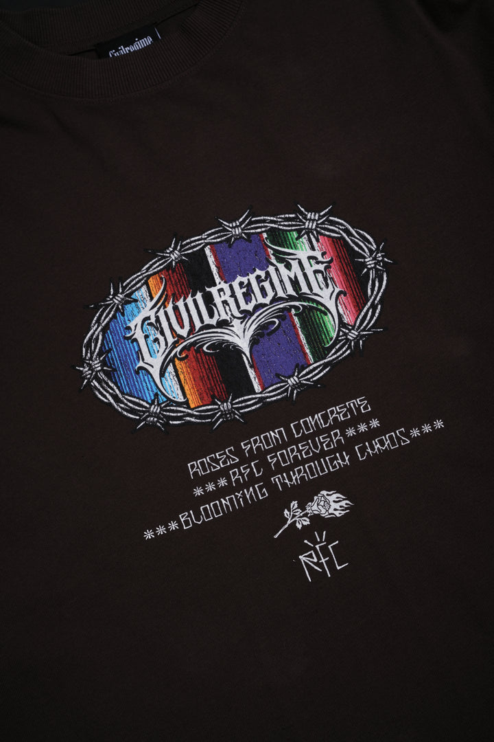 RFC Mexico American Classic Oversized Tee in Mojave Brown