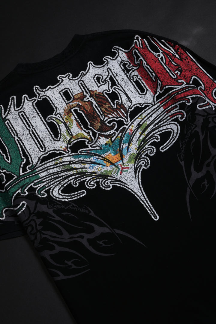RFC Mexico American Classic Oversized Tee in Vintage Black