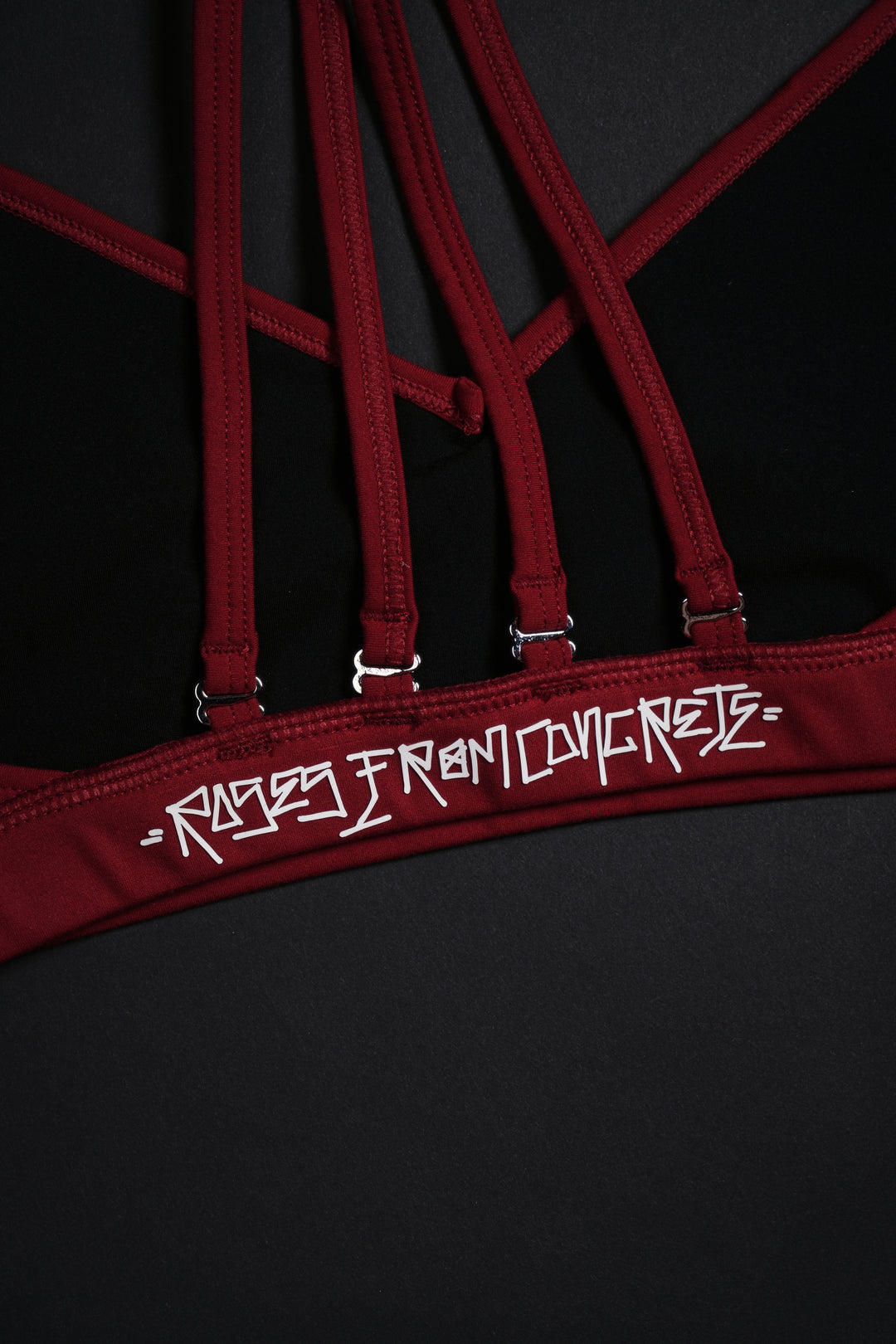 No Mercy Nahstia Energy Bra in Black/Red