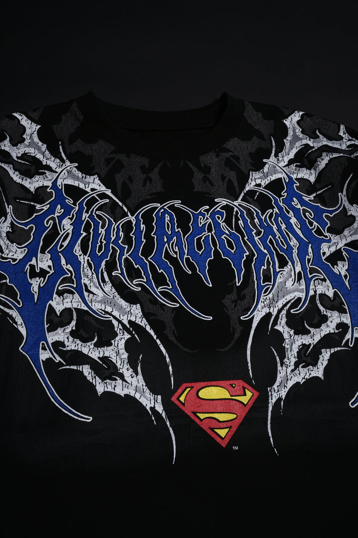 Dead Man Of Steel "Side By Side" 199X Oversized Tee in Black