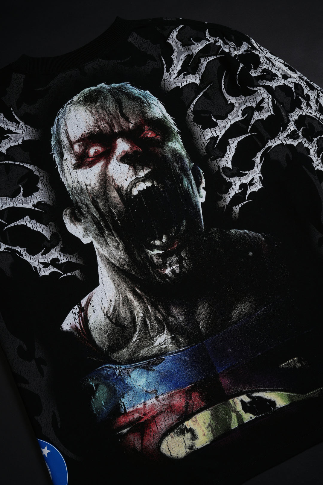 Dead Man Of Steel "Side By Side" 199X Oversized Tee in Black