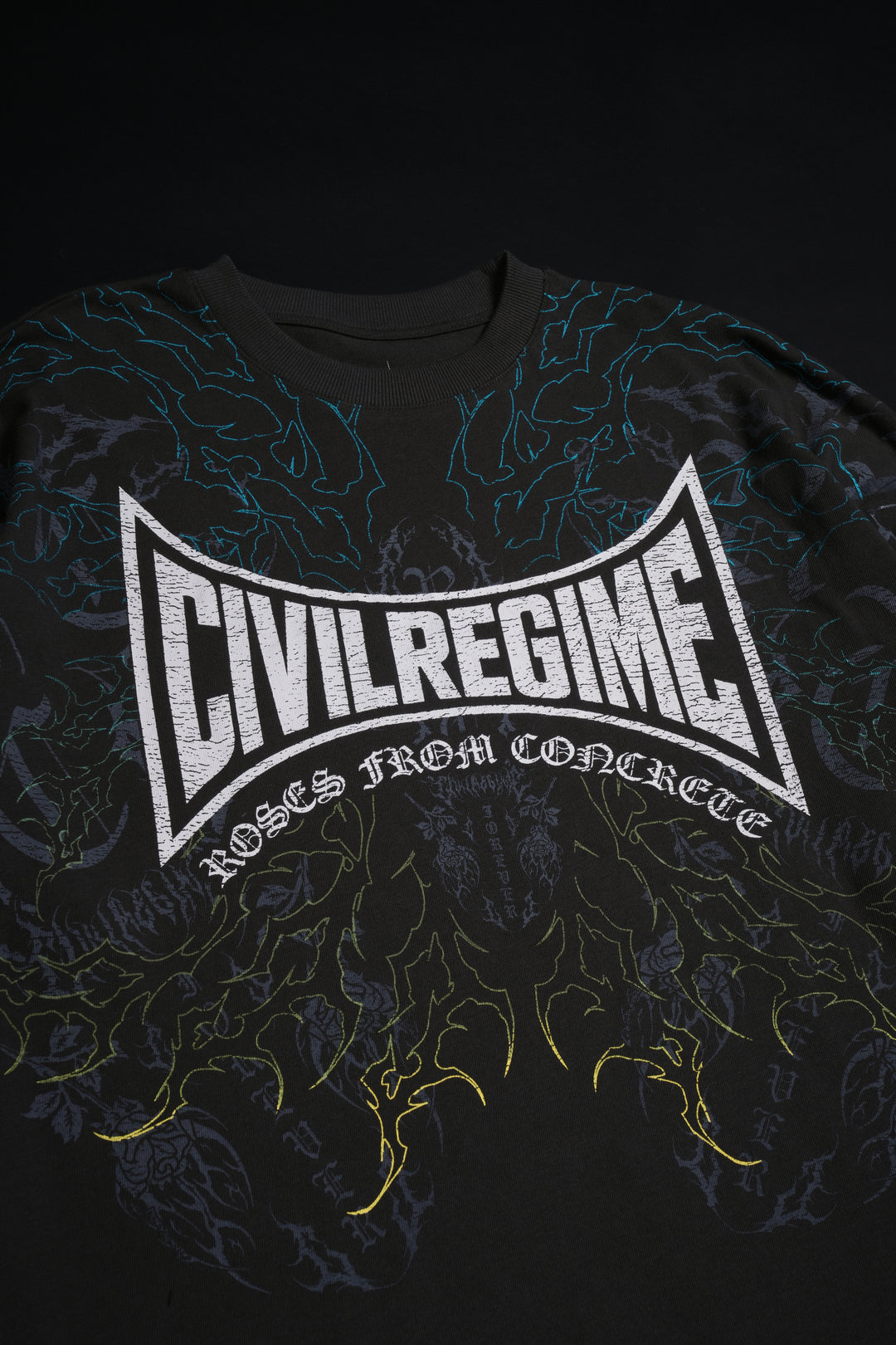 Rey Serpiente American Classic Oversized Tee in Vintage Ashes