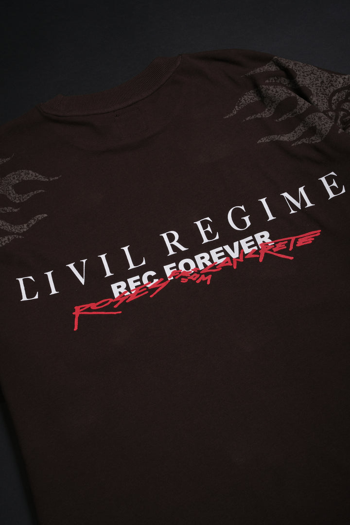 Through The Fire American Classic Oversized Tee in Fudge