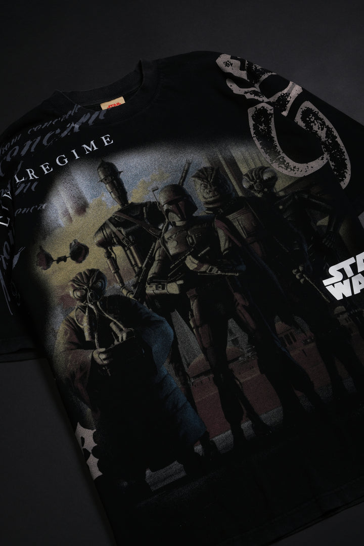 Galactic Hunter American Classic Oversized Tee in Vintage Black
