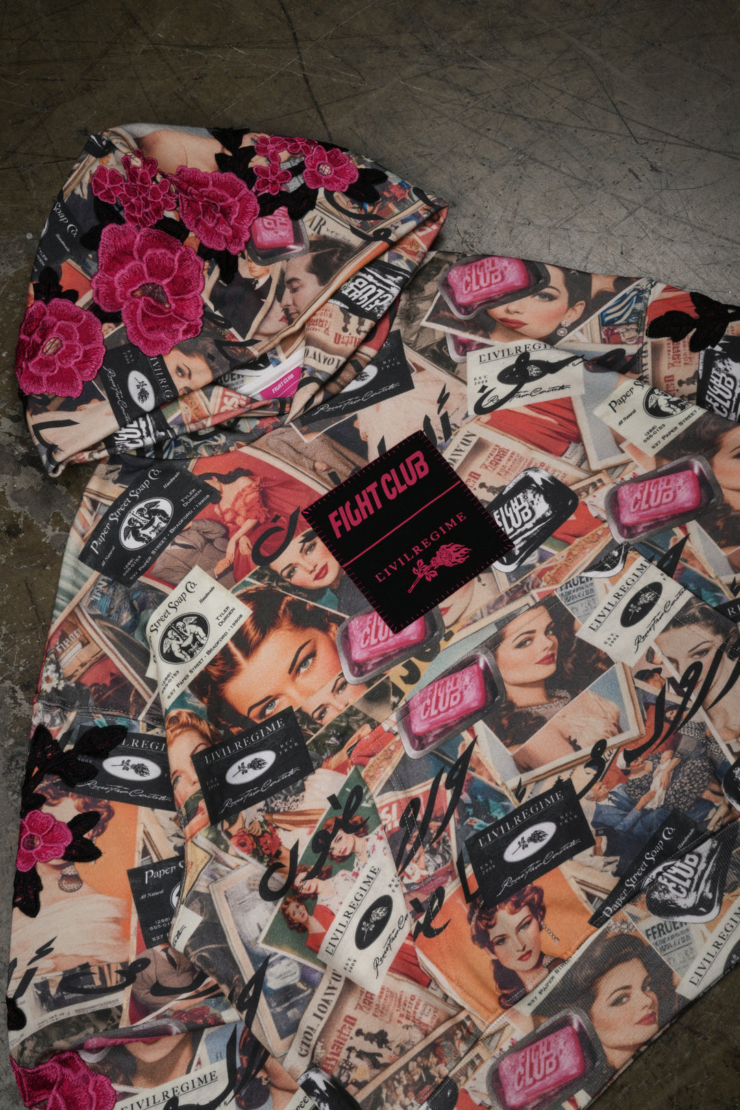 Fight Club Forever Hoodie in All Over Print