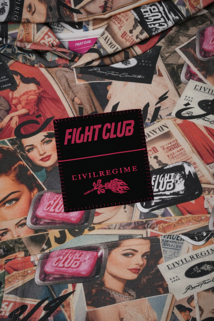 Fight Club Forever Hoodie in All Over Print
