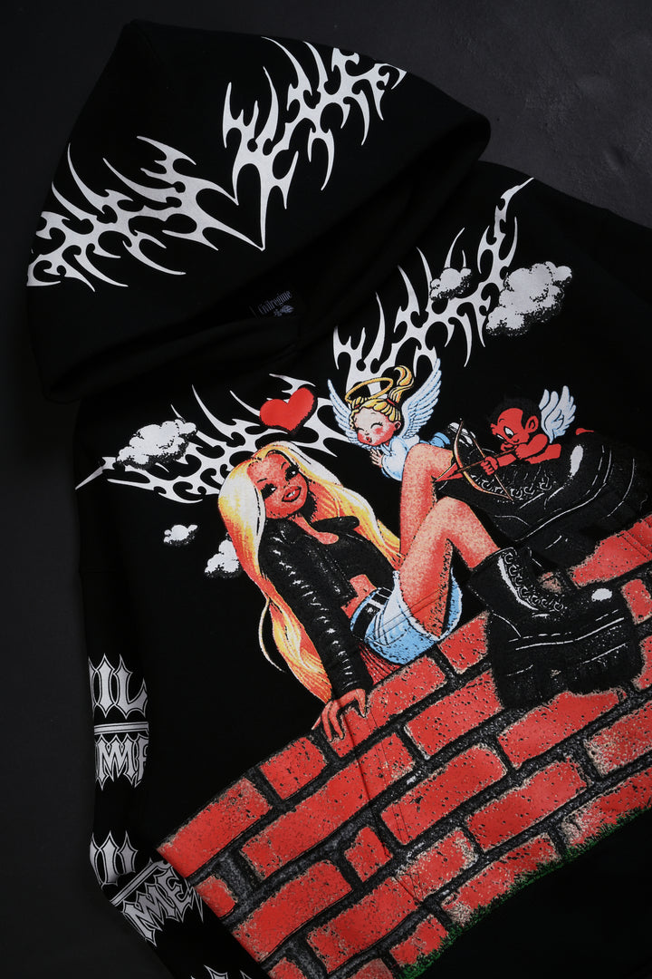 Angel Energy Forever Hoodie in Black