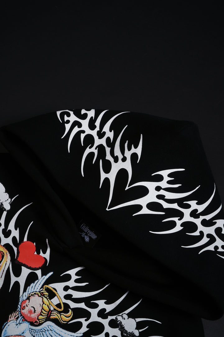 Angel Energy Forever Hoodie in Black