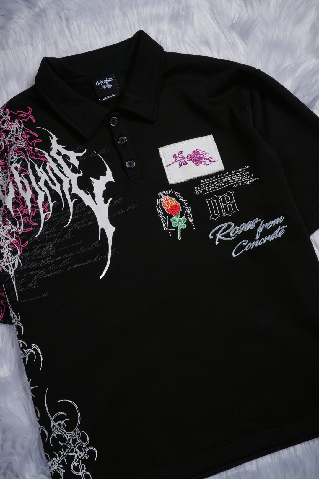 Desolate Polo Shirt in Black