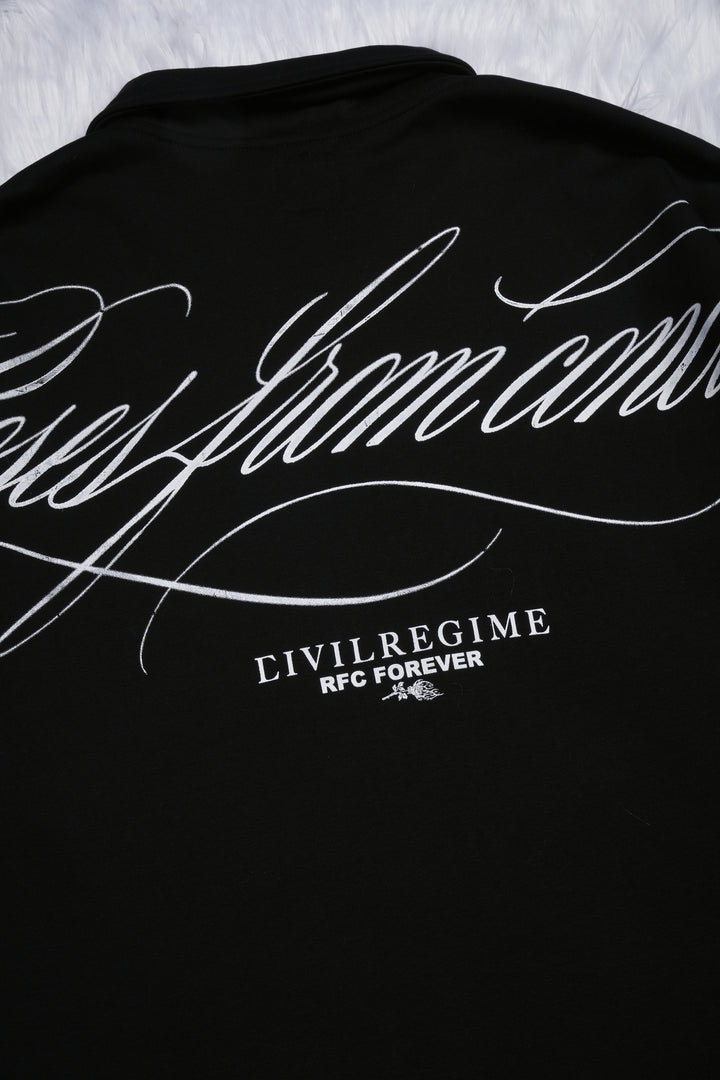 Desolate Polo Shirt in Black