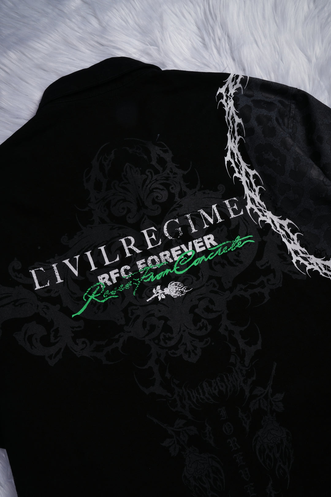 Save Your Sorrows S/S Vince Shirt in Vintage Black
