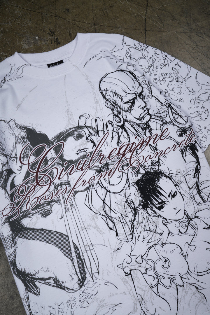 Group Photo American Classic Oversized Tee in White