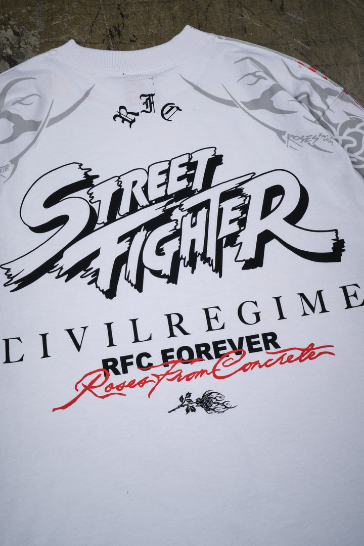 The Destined Warrior SBS 199X Oversized Tee in White