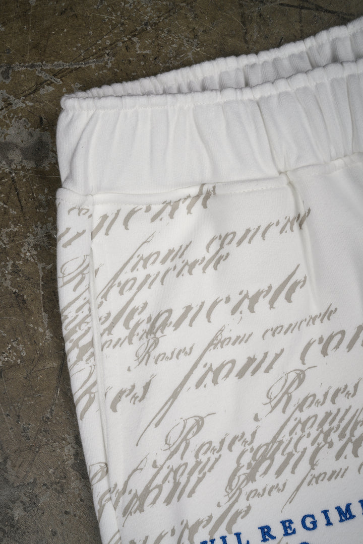 Strongest Rose Ultra Lowrise Wide Leg Fleece Pants in Butter