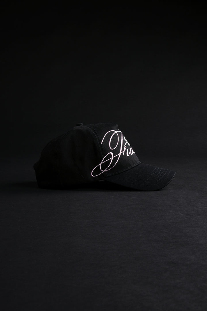 F*ck Off 5 Panel Strapback Hat in Black