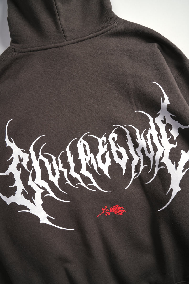 Chaos Reigns Regime Hoodie in Vintage Black