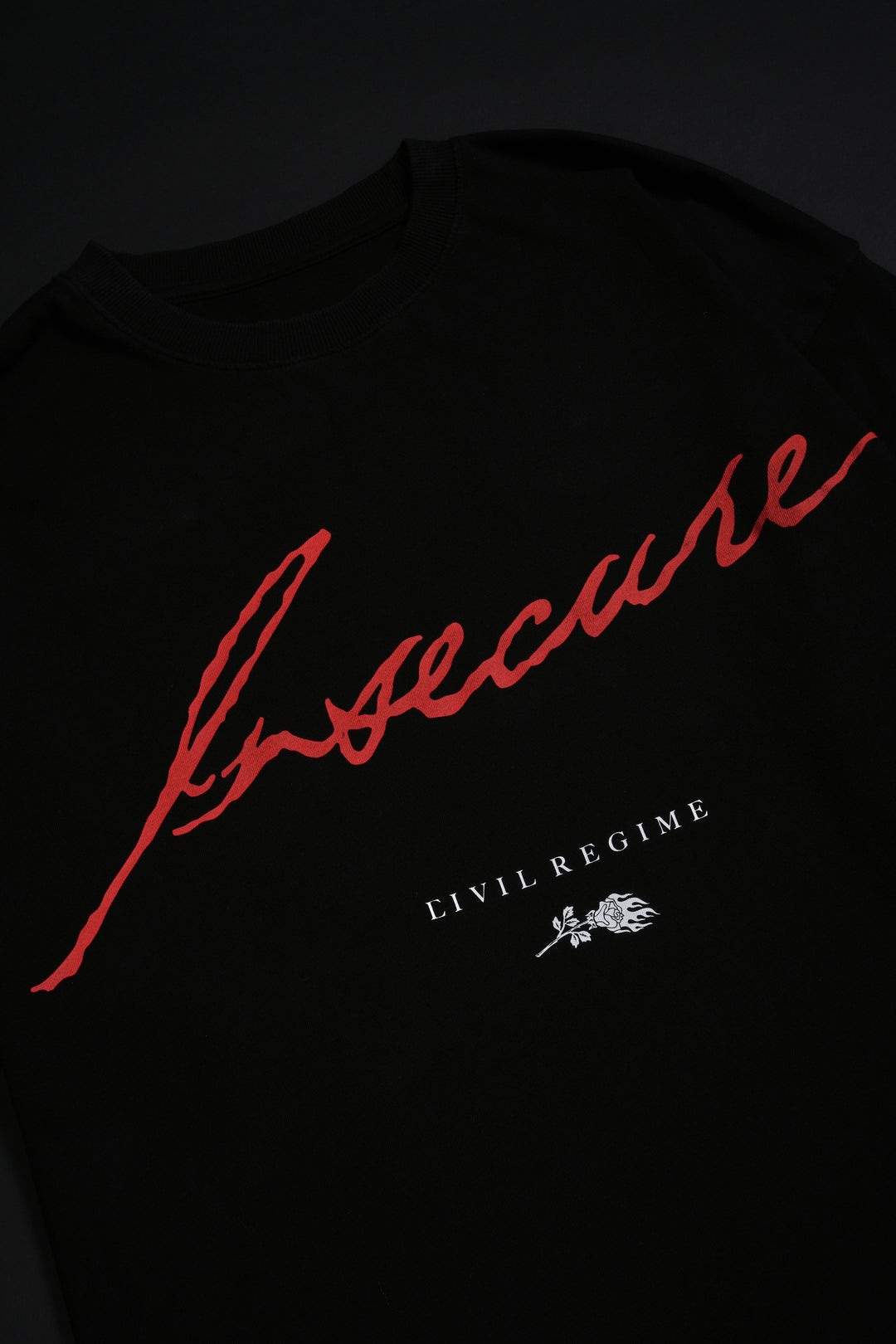 Insecure American Classic Oversized Tee in Vintage Black