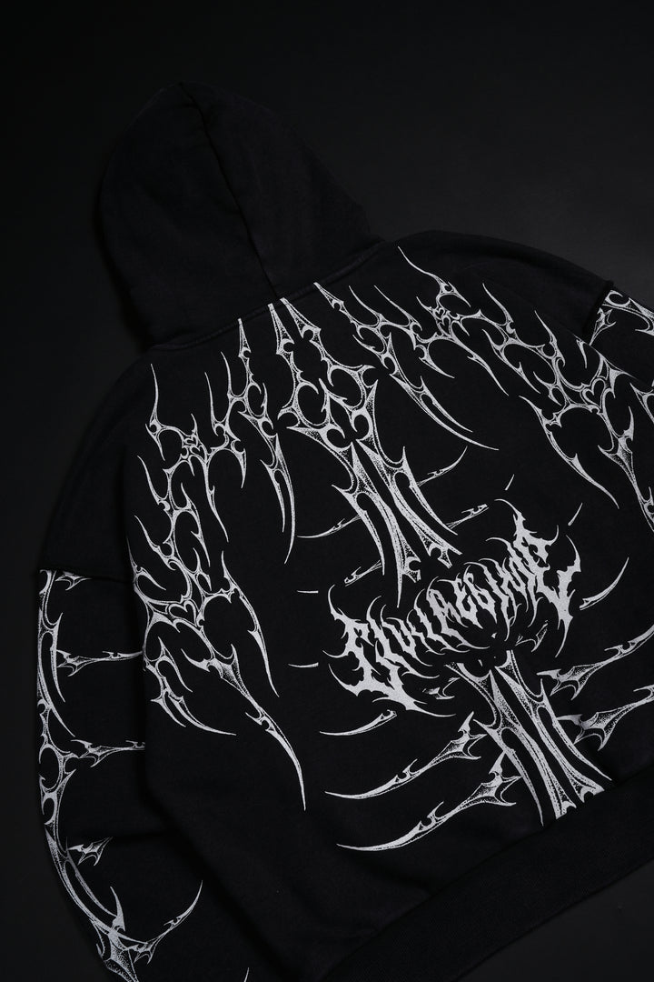 Core Brigade Civil Zip Up Hoodie in Black