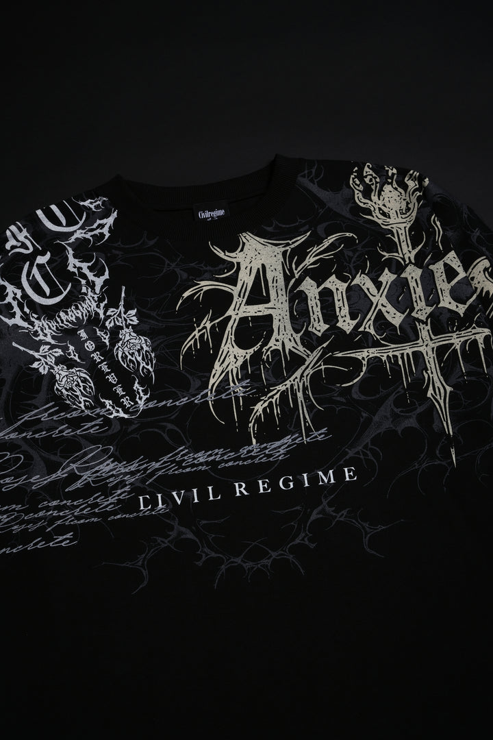 February Skies 199X Oversized Tee in Black