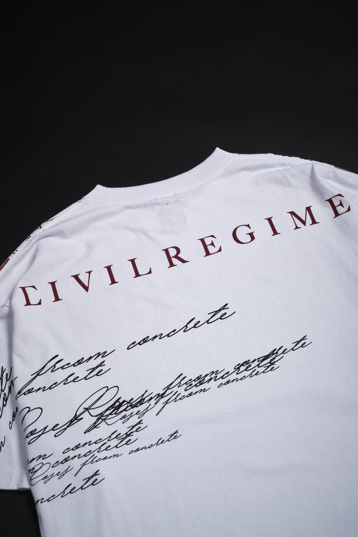 February Skies 199X Oversized Tee in White