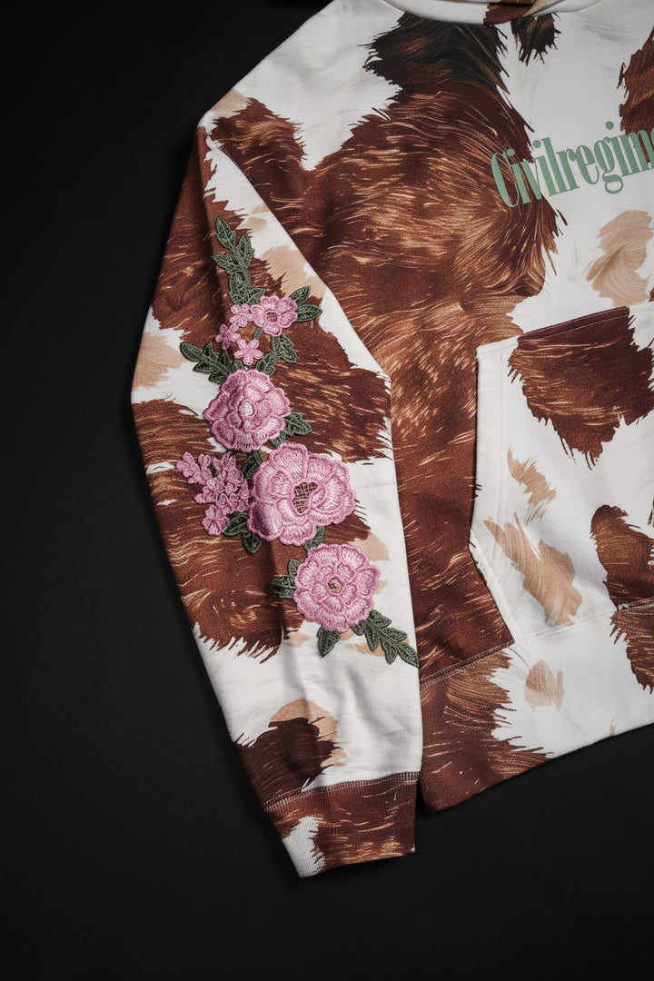 Core Brigade Forever Hoodie in Cow Print