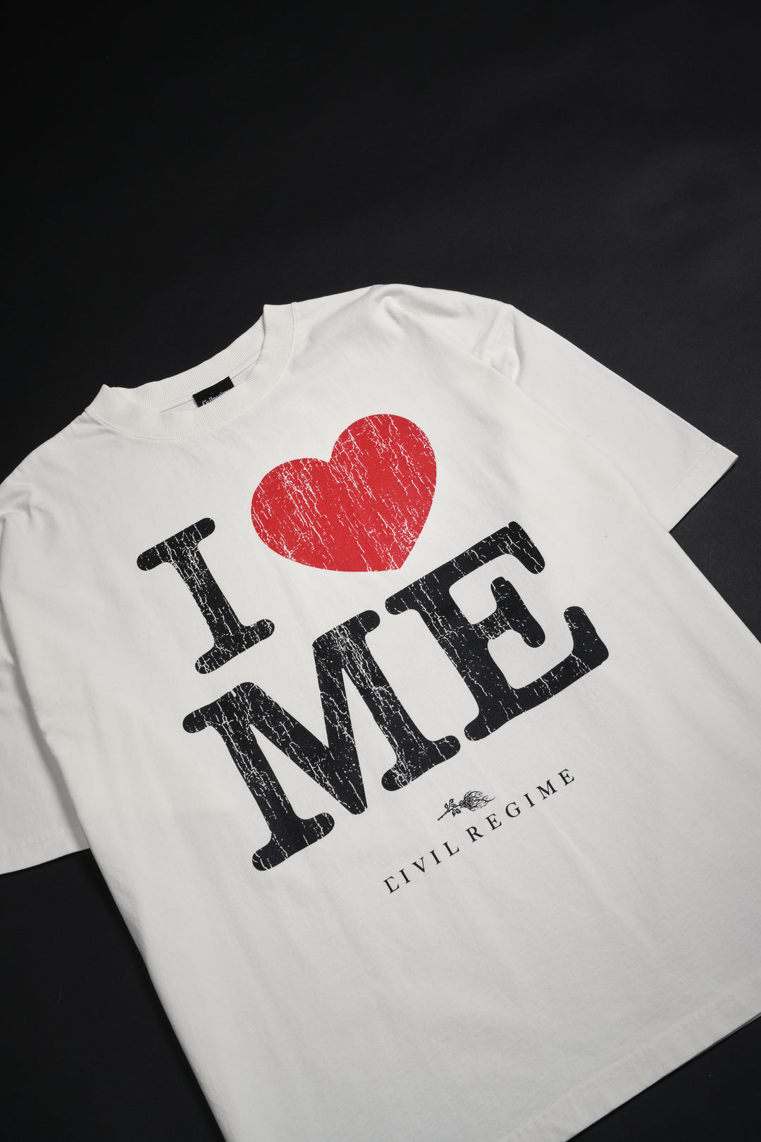 I Heart Me 199X Oversized Tee in Butter