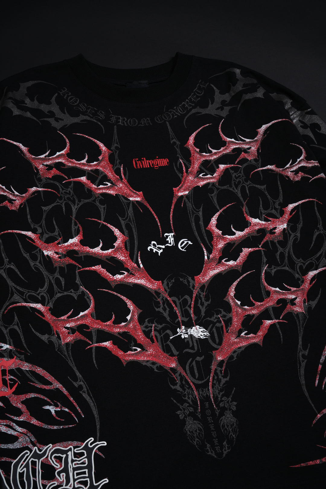 Koga Kuchiki 199X "Side By Side" Oversized Tee in Black