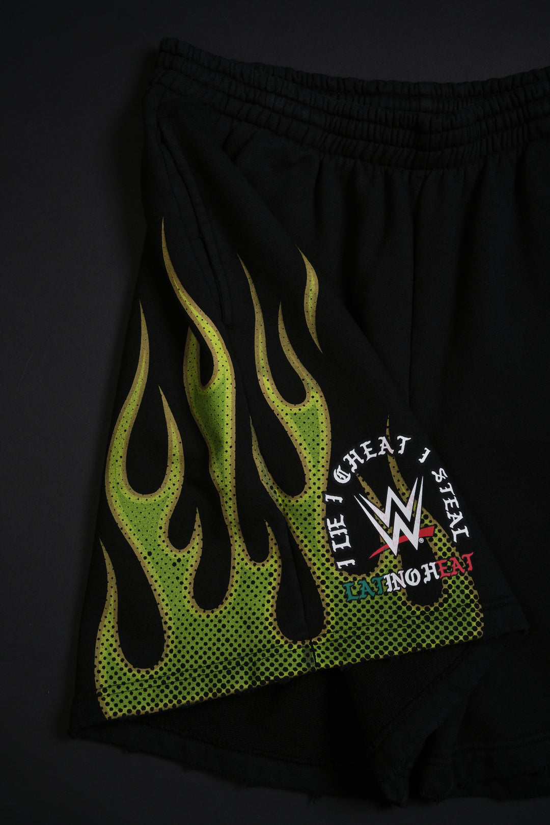 Eternal Flame Thorns Baggy Shorts in Black