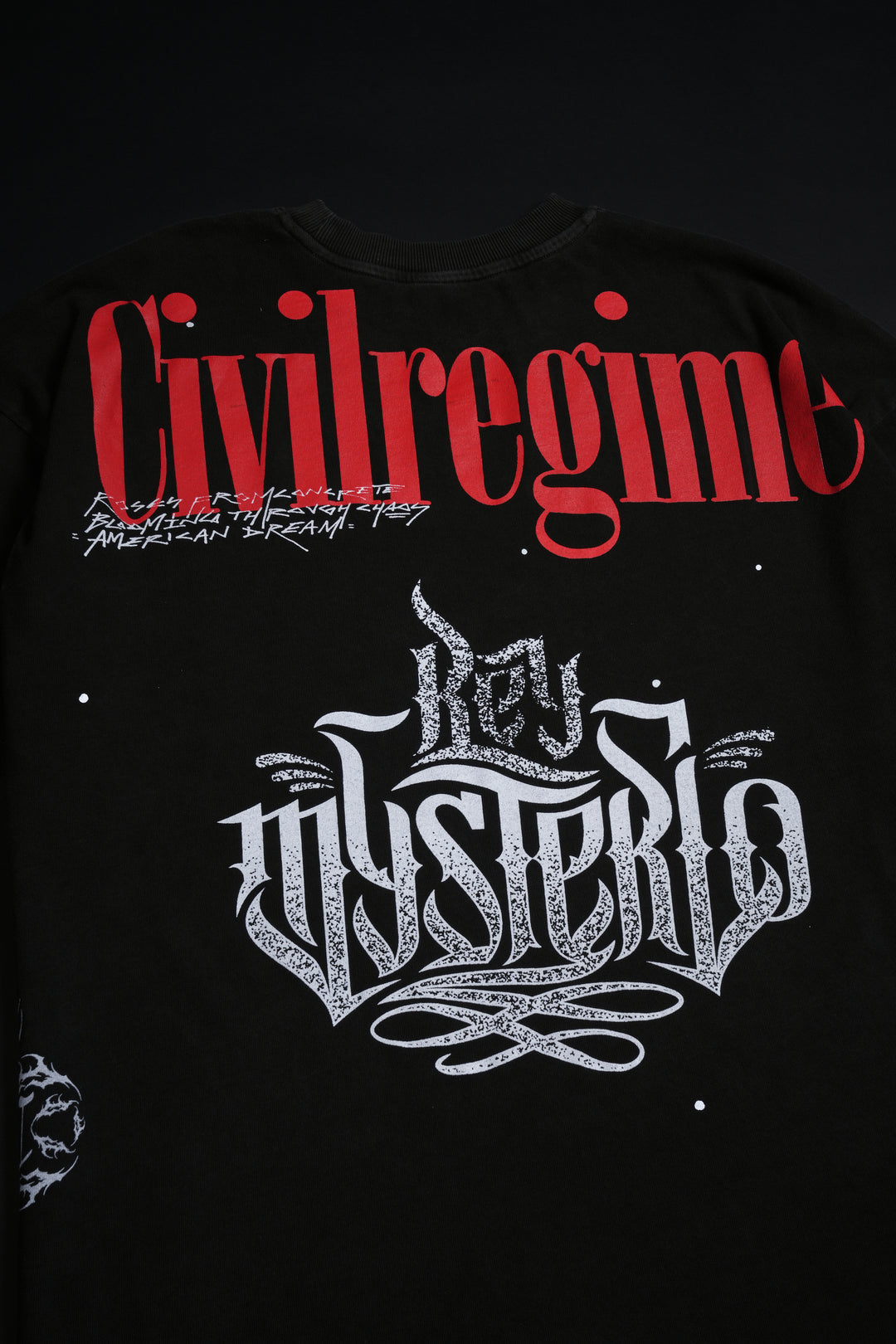 Mysterio Mode American Classic Oversized Tee in Vintage Ashes