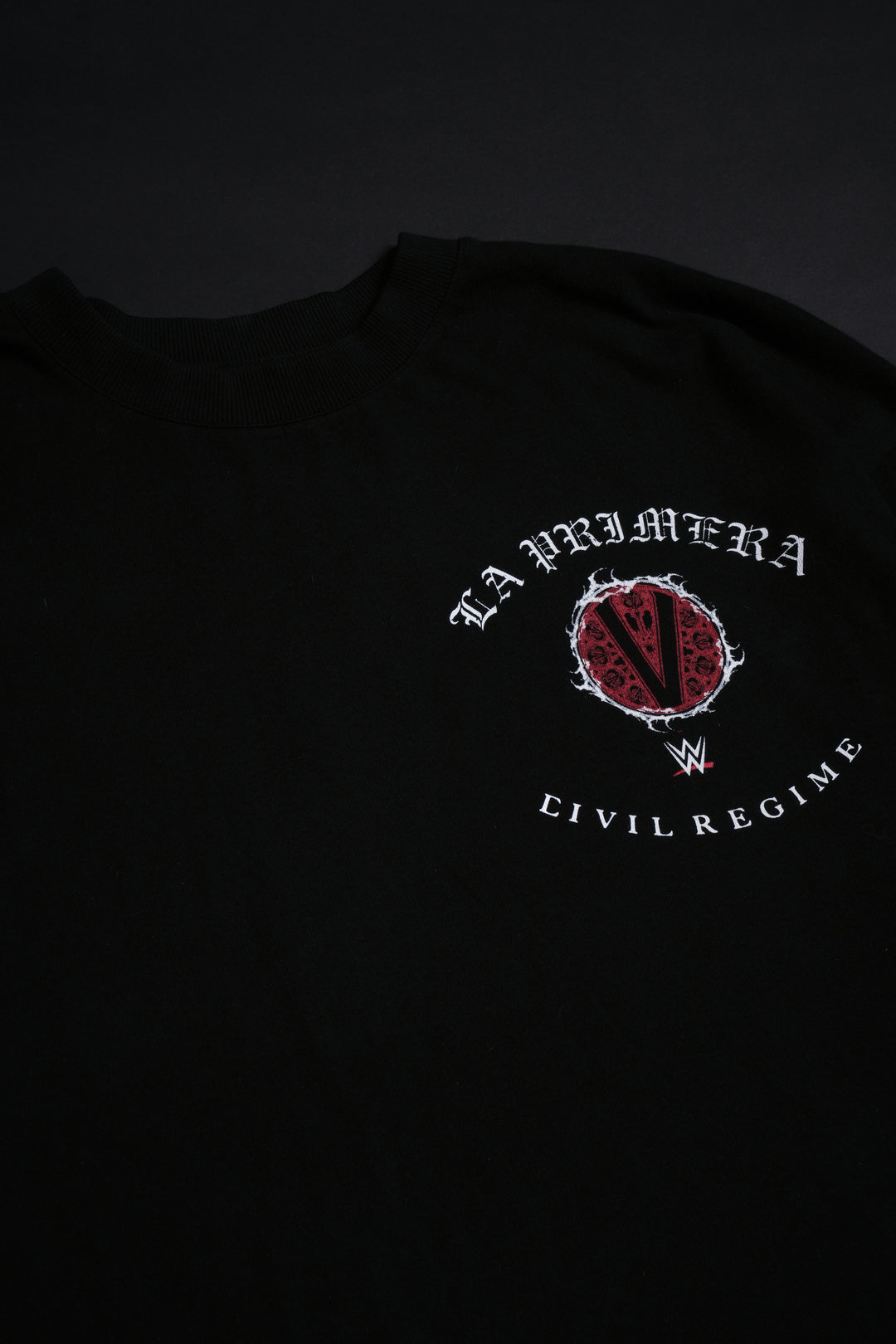 La Primera American Classic Oversized Tee in Black