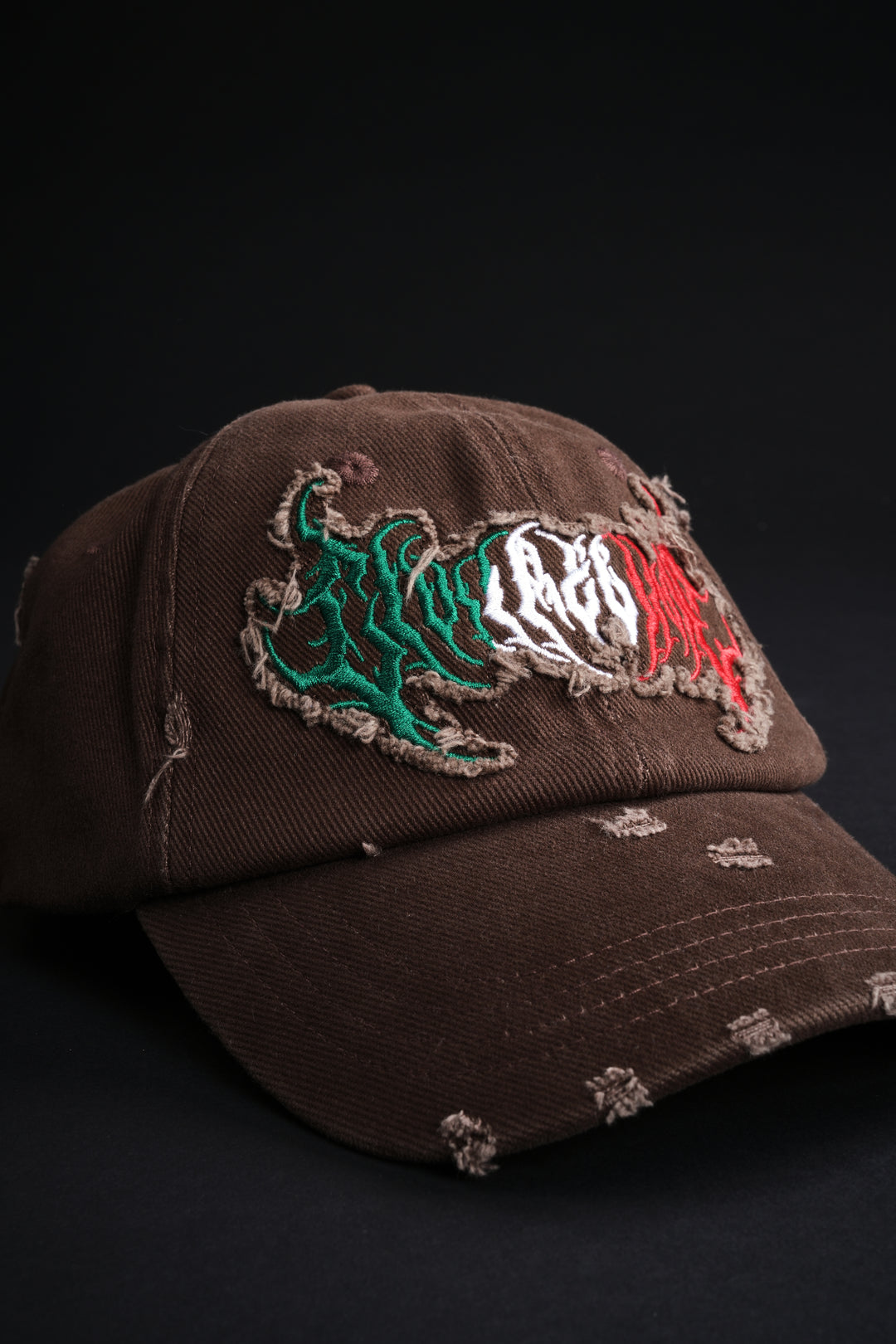Civil Hesh Piereced Heritage Dad Hat in Brown