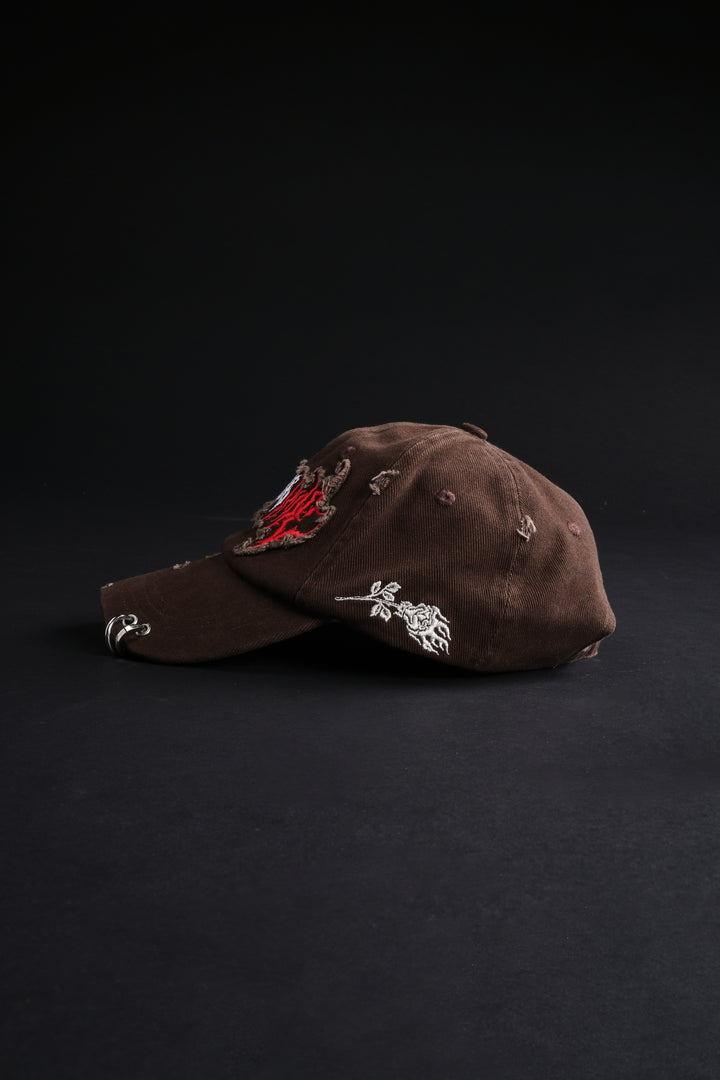 Civil Hesh Piereced Heritage Dad Hat in Brown
