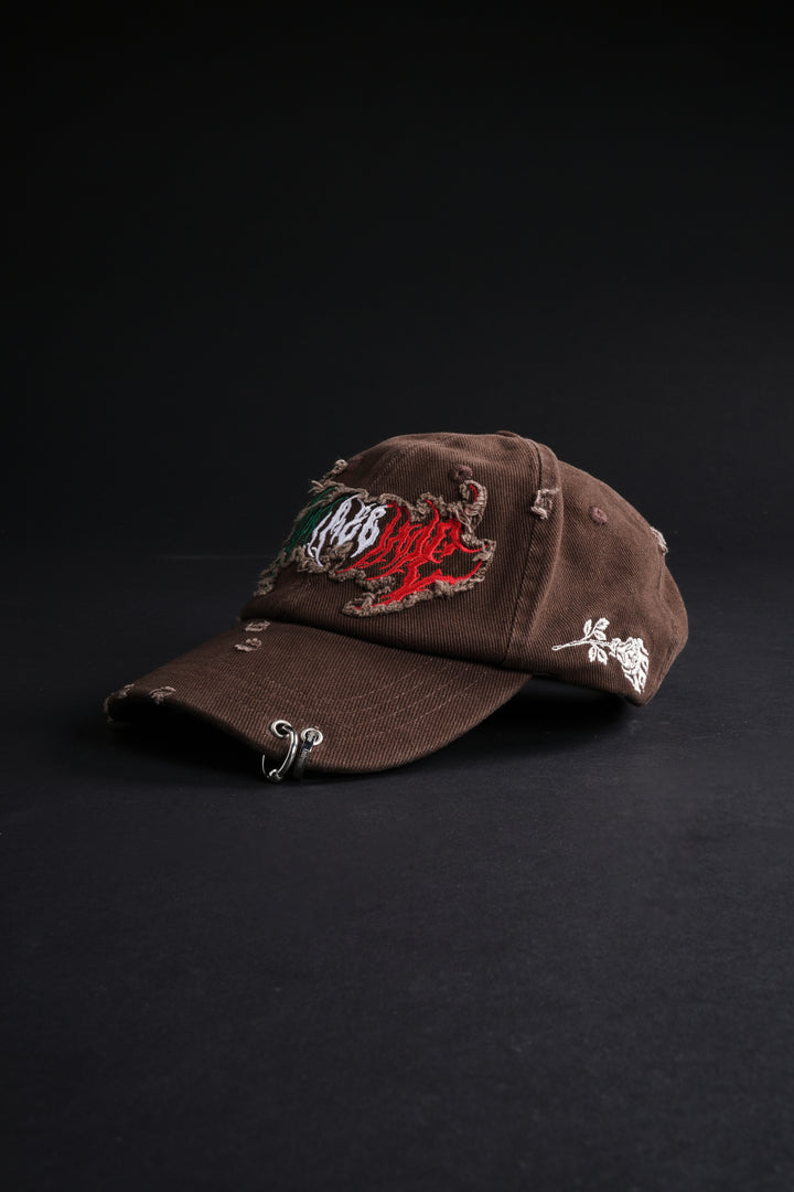 Civil Hesh Piereced Heritage Dad Hat in Brown