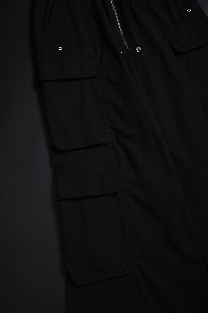 Burning Rose Ultra Wide Leg Pants in Black