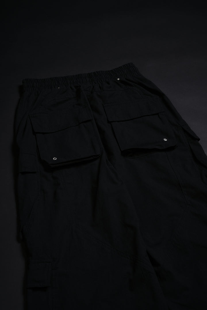 Burning Rose Ultra Wide Leg Pants in Black