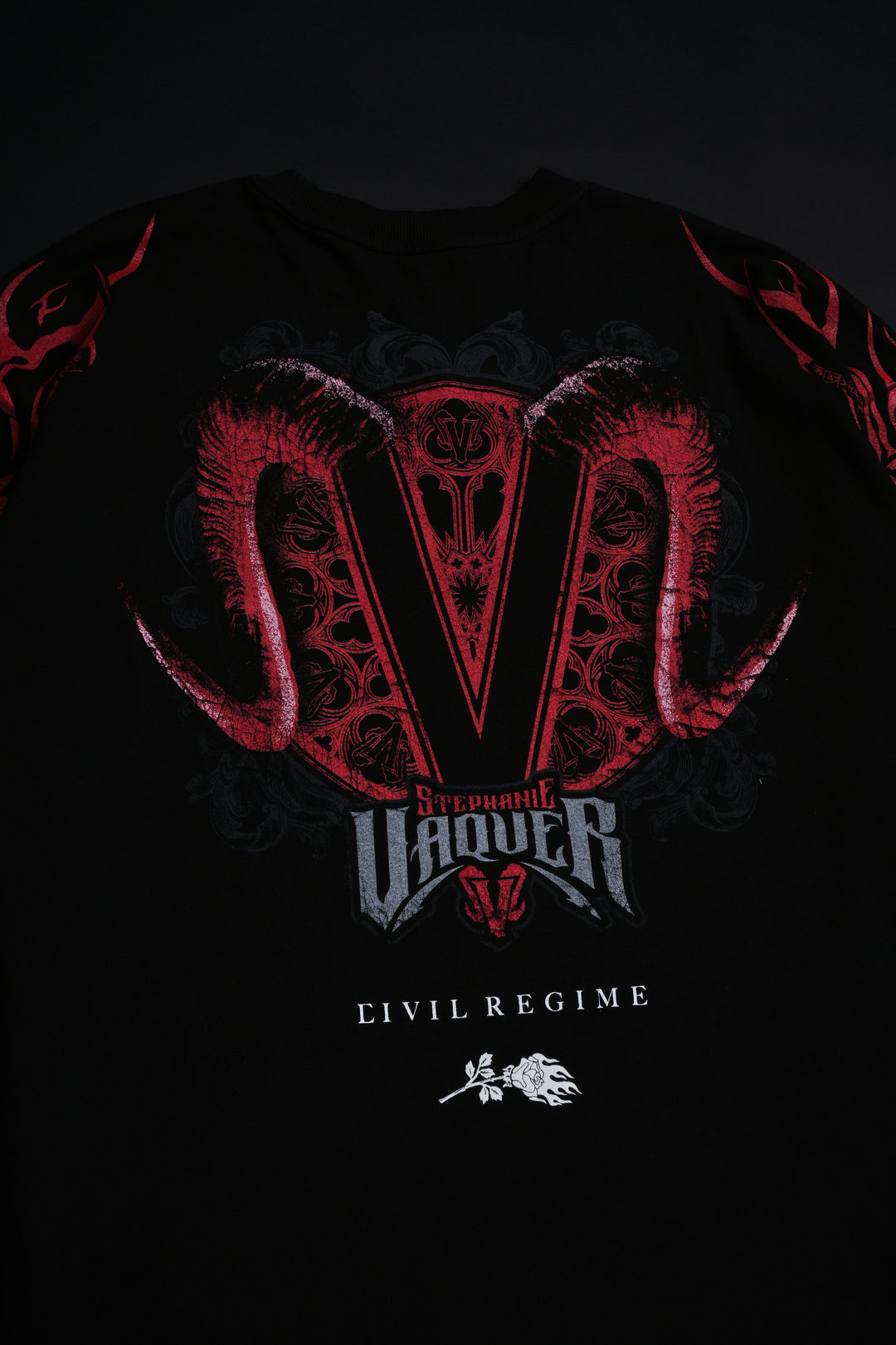 Red Dungeon American Classic Oversized Tee in Black